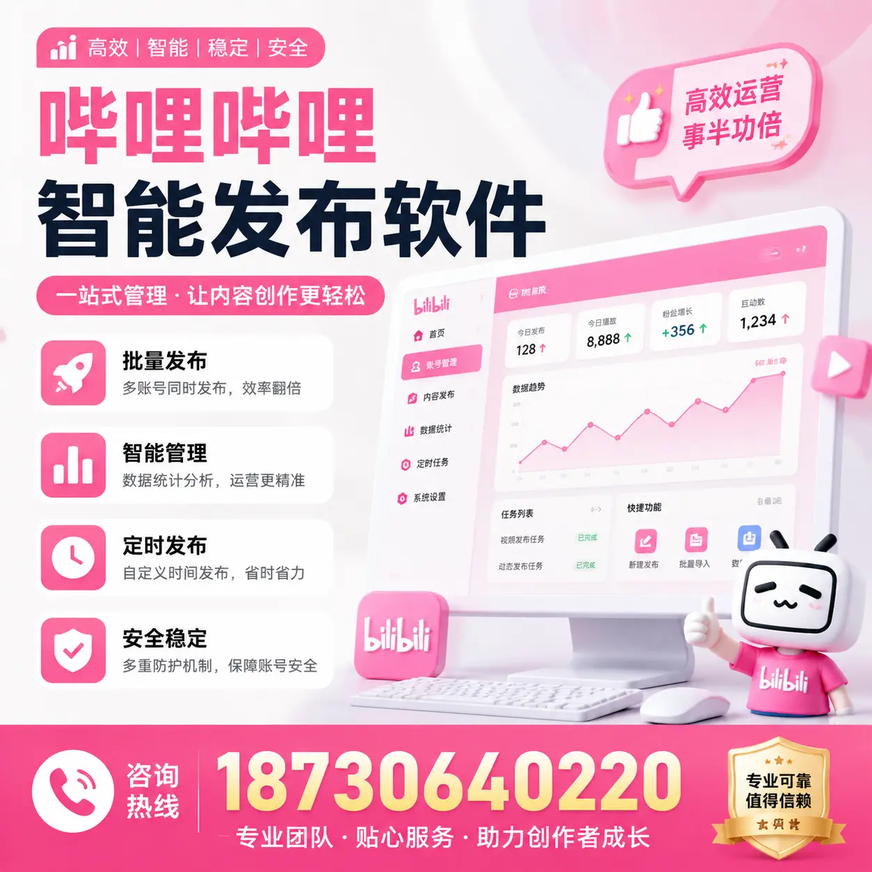 如何评估哔哩哔哩智能发布软件的ROI?江门 企业必读